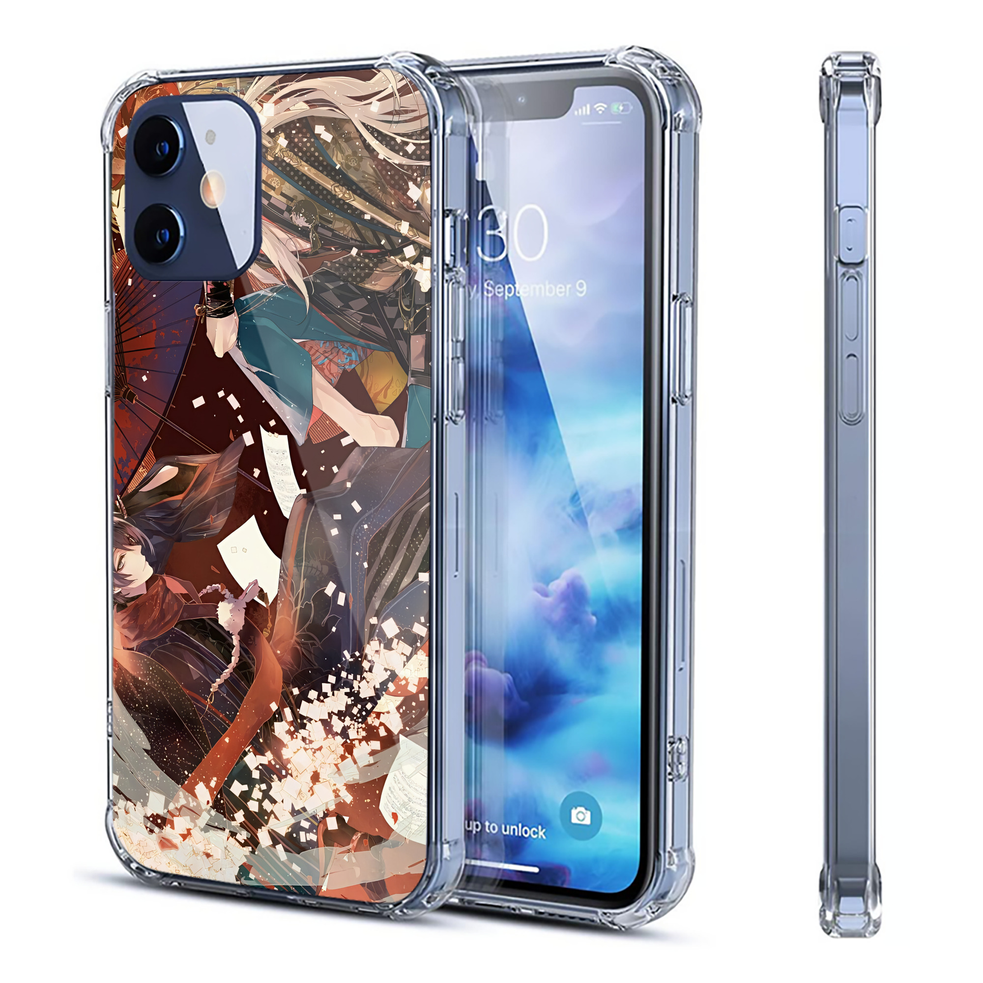 （画像用） 刀剣乱舞 Touken Ranbu 【iPhone 12シリーズ対応】透明スマホケース（クリアソフトケース）
